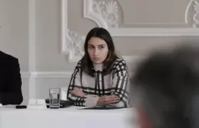 Laura Sarabia, saliente jefa de Gabinete.
