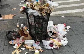 Basura en Nueva York.