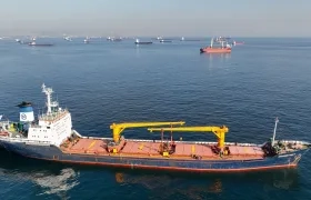 Buques en el Mar Negro. 