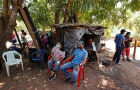 Desplazados por la violencia en la frontera colombo-venezolana.