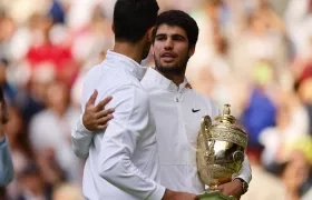 Novak Djokovic y Carlos Alcaraz.