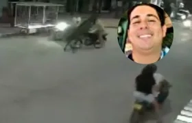 Momento de la embestida y foto de Staling Matteo Chaparro Vargas.