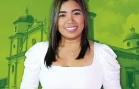 La candidata a la Alcaldía de Soledad, Elvira Gutiérrez.