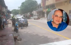 Lugar de los hechos y Nelson Martínez, el comerciante asesinado