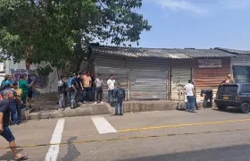 Lugar en donde fue asesinado Nelson Alfonso Martínez López.