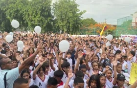 Multitudinaria marcha en Soledad.