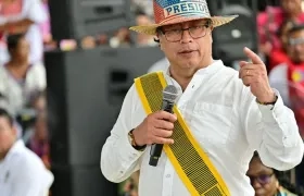 Presidente Gustavo Petro, durante su reciente visita a La Guajira.