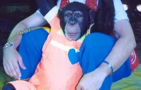 Raúl Gasca con 'Panchito'.