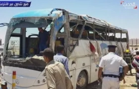Estado en que quedó el bus que colisionó contra un camión