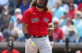 Jorge Alfaro estuvo en el Spring Training con Boston. 