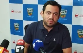 Welfran Mendoza, presidente de la Asamblea Departamental. 