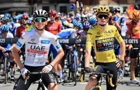 Tadej Pogacar y Jonas Vingegaard, segundo y primero del Tour de Francia. 