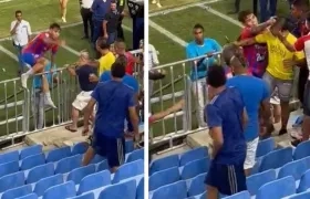 Ricardo Márquez salta a la grada del Sierra Nevada