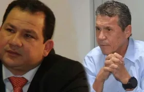 Los exgobernadores  Ómar Ricardo Diazgranados Velásquez y Francisco José Infante Vergara.