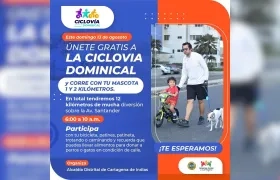 Caminata recreativa en Cartagena.