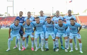 Foto oficial del Cruz Azul antes del encuentro.