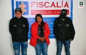 María Dirmedy Valencia Serna, capturada.