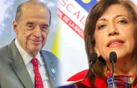 Álvaro Leyva, Canciller y Martha Lucía Zamora, Directora de la Agencia Judicial del Estado
