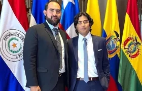 Germán Londoño con Nicolás Petro.