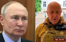 Vladímir Putin y Yevgueni Prigozhin.