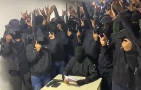 'Los Lobos', el grupo que se atribuyó el atentado.