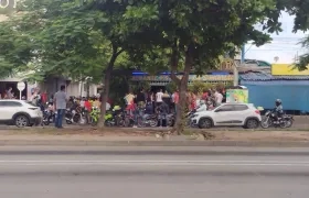 Lugar del atentado en Villa Blanca