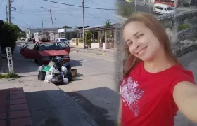 Abigail Ojeda González y el lugar donde fue asesinada.