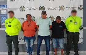 Tres presuntos integrantes de 'Los Todoterreno'.