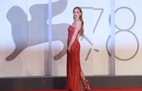 Jessica Chastain en el preestreno en Venecia de "Scenes from a Marriage".