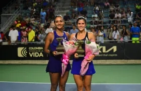 María Paulina Pérez y su pareja Yuliana Lizarazo.