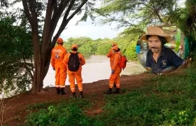 La búsqueda de Jacobo Crespo Torres (en el recuadro) está a cargo de la Defensa Civil