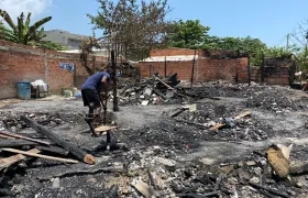 Así quedó el asentamiento luego del incendio en Chambacú