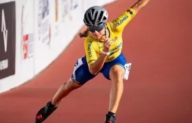 Kiara Vásquez, patinadora barranquillera. 