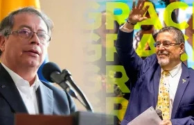 Gustavo Petro y Bernardo Arévalo