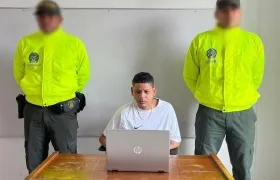 Alfredo José Almanza De la Rosa, durante la audiencia.