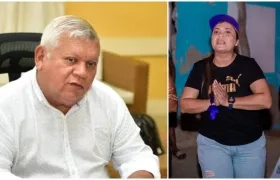 El alcalde de Ciénaga, Luis Tete, y la candidata Shirley Charris