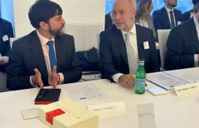 Alcalde de Barranquilla, Jaime Pumarejo en Nueva York.