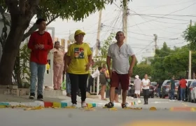 Pavimentación en el barrio Carlos Meisel.