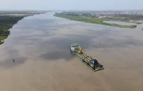 Canal de acceso al Puerto de Barranquilla.