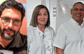 Agmeth Escaf, Verónica Patiño y Máximo Noriega.