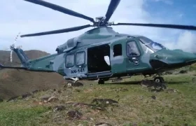 El helicóptero desaparecido en Panamá. 