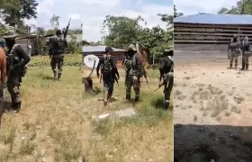 Hombres armados en el departamento de Córdoba. 