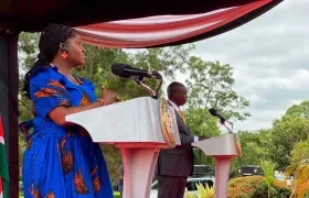 Vicepresidenta Francia Márquez, durante su reciente visita a Kenia, África.