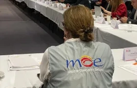 La MOE participando en la Comisión Nacional de Seguimiento Electoral.