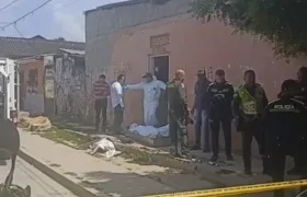 Lugar donde ocurrió el crimen y los heridos en el barrio Las Nieves.