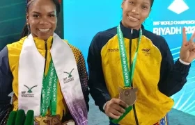 Natalia Llamosa y Julieth Rodríguez.