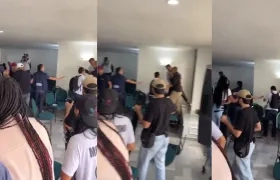 Momentos de tensión en el foro en Cali.