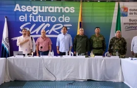 El Registrador Alexander Vega, durante la instalación del Sexto Comité de Seguimiento Electoral, realizado en Sincelejo.