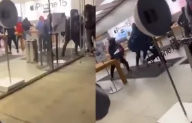 Imágenes del saqueo.