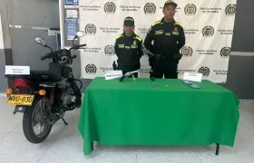 Elementos recuperados por la Policía Metropolitana.